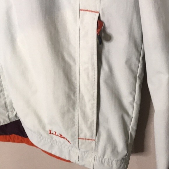 L.L. Bean mens zip up nylon jacket with zippered pockets size large outdoors - Picture 5 of 12